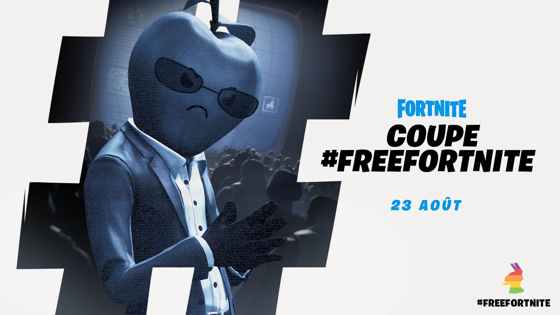 Fortnite organise un tournoi #FreeFortnite, avec des produits anti-Apple à la clé