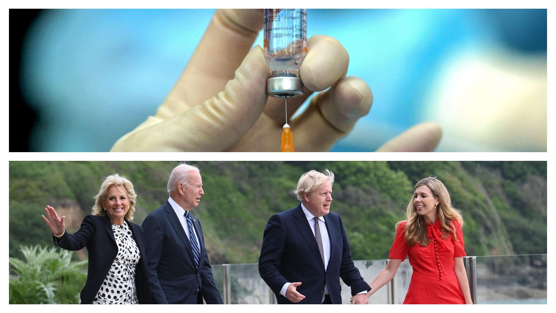 Couples Biden et Johnson dans les Cornouailles ce 10 juin et dose vaccinale (image d'illustration)