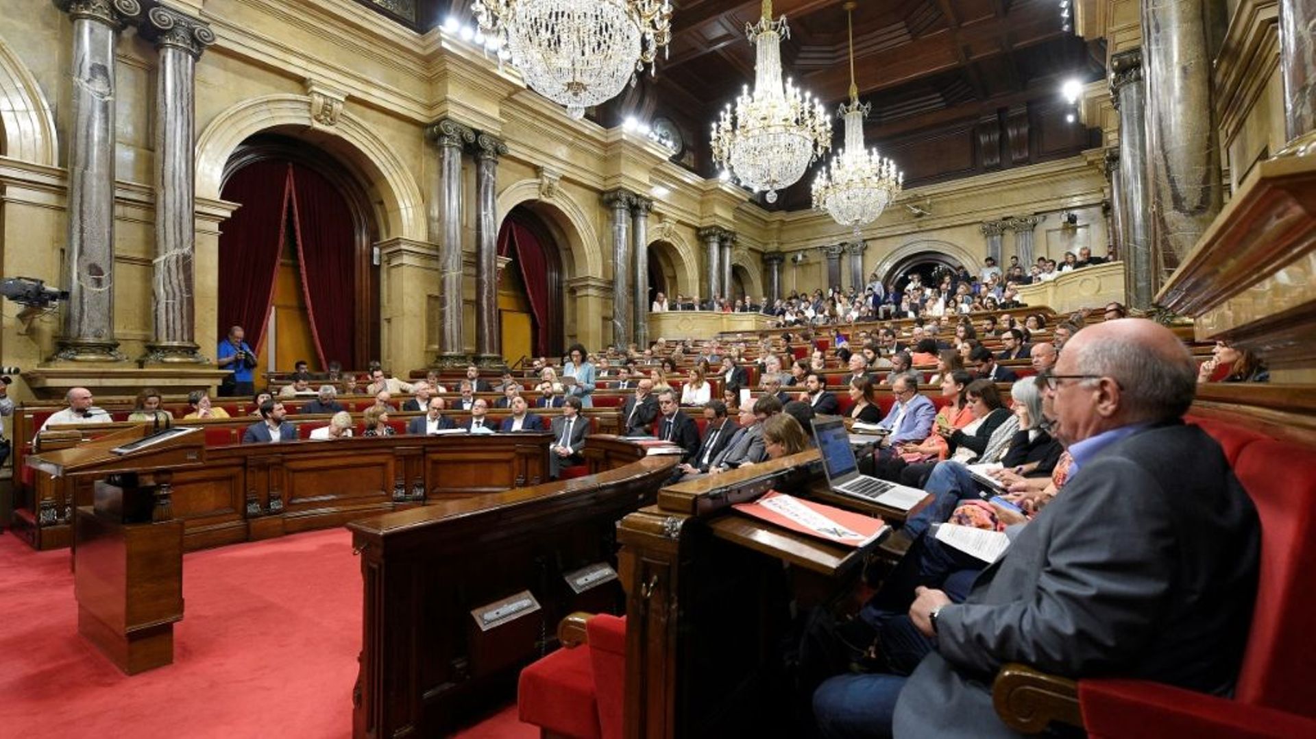 Le parlement catalan, le 6 septembre 2017 à Barcelone