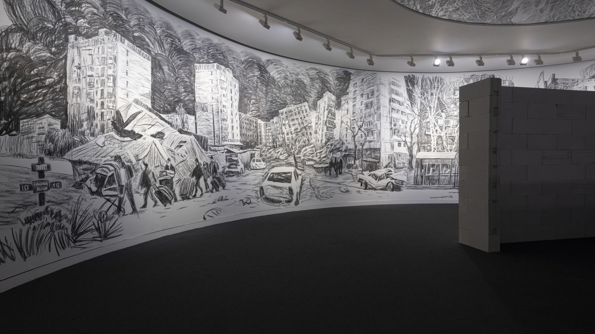 Anna Scherbyna, Landscape with Staffage – 2022 – Collection M HKA/Flemish Community