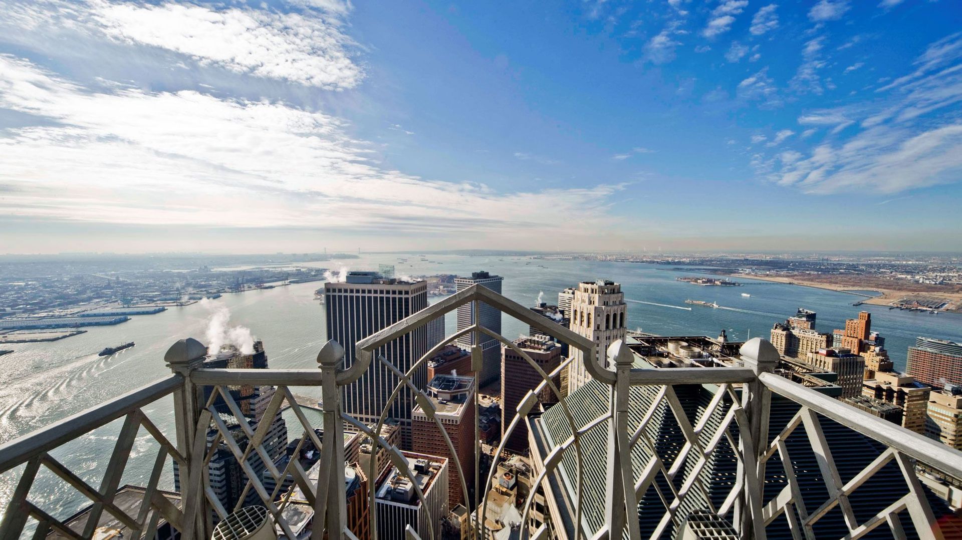 Une vue magnifique sur New York à partir d'un appartement très prestigieux