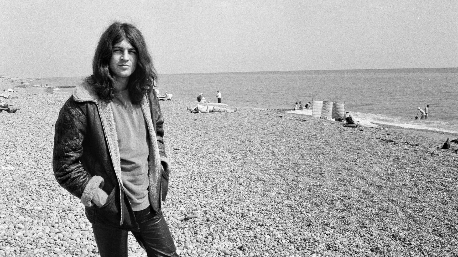 Ian Gillan, chanteur de Deep Purple, à Brighton en 1970