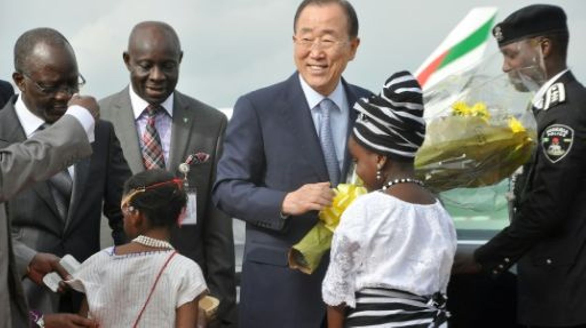 Le secrétaire général de l'ONU Ban Ki-moon, le 23 août 2015 à Abuja