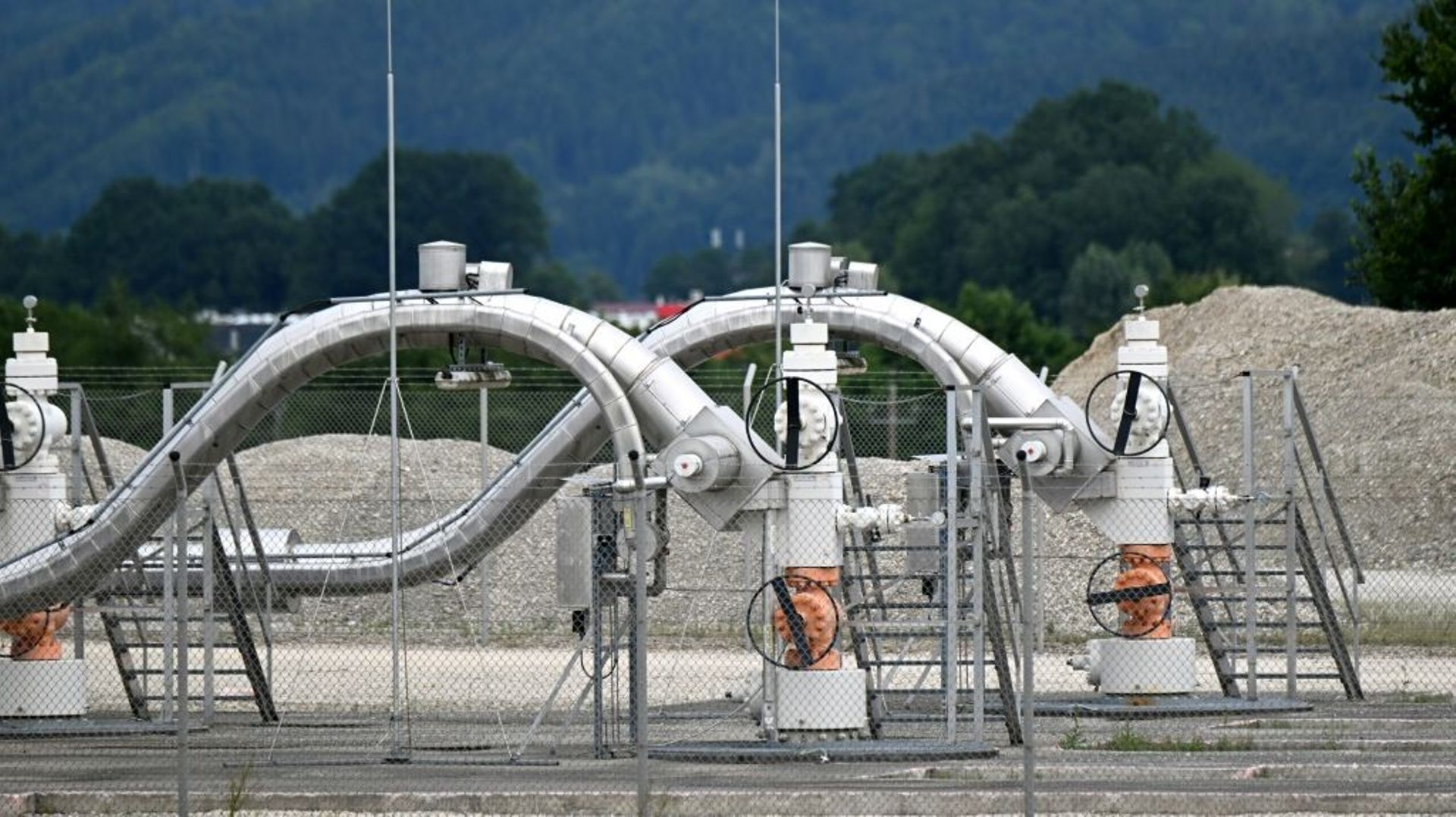 Des installations au centre de stockage du gaz de Haidach, en Autriche, le 1er juillet 2022