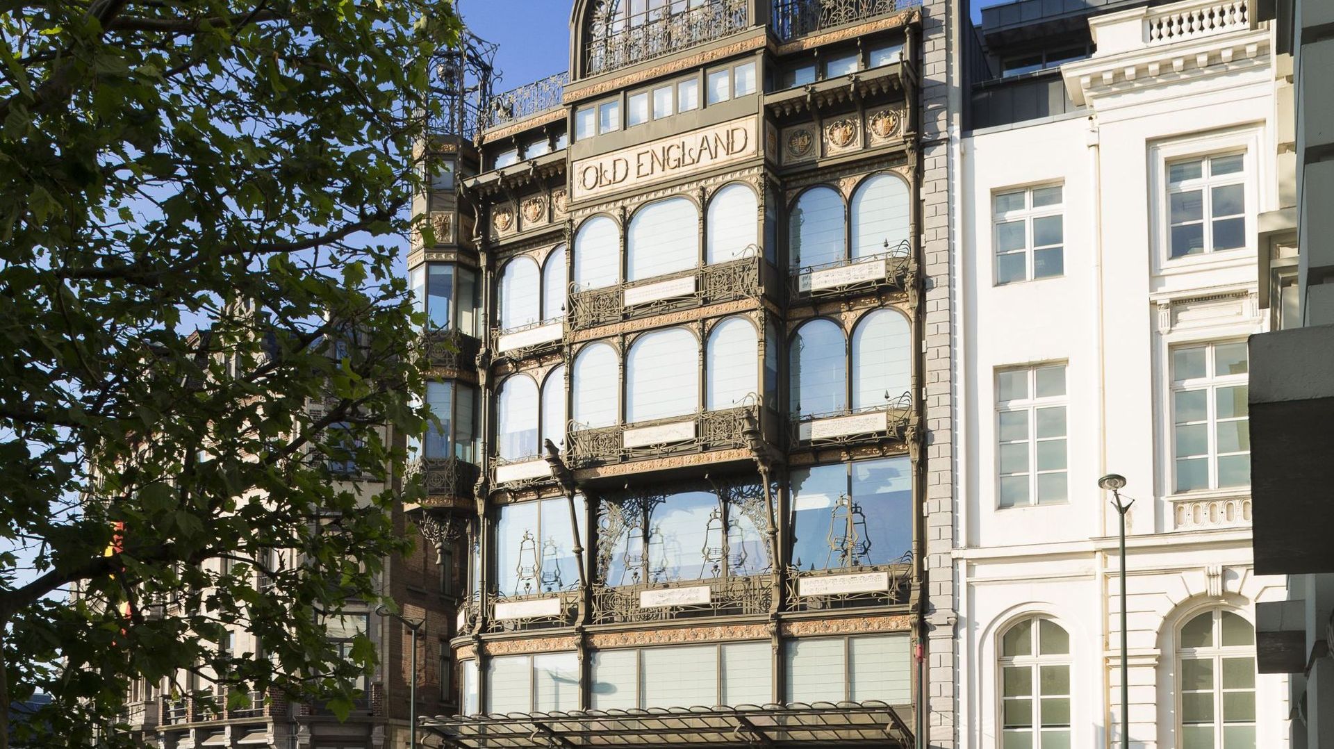 The "Old England" shop in Brussels. Designed by Paul Saintenoy in 1899, it is now the Musical Instrument Museum.