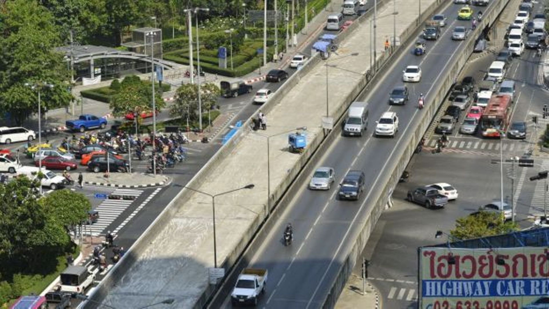 Le "Thai-Belgian Bridge" en rénovation à Bangkok