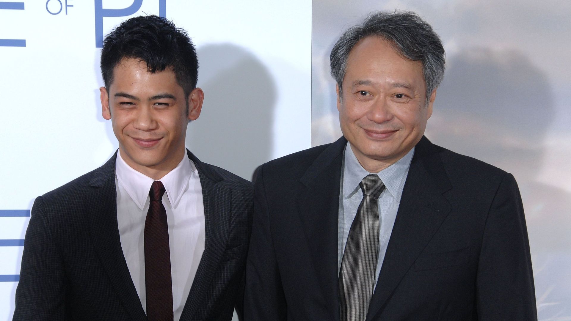Mason Lee et son père, Ang Lee, à la première du film "L’odyssée de Pi".