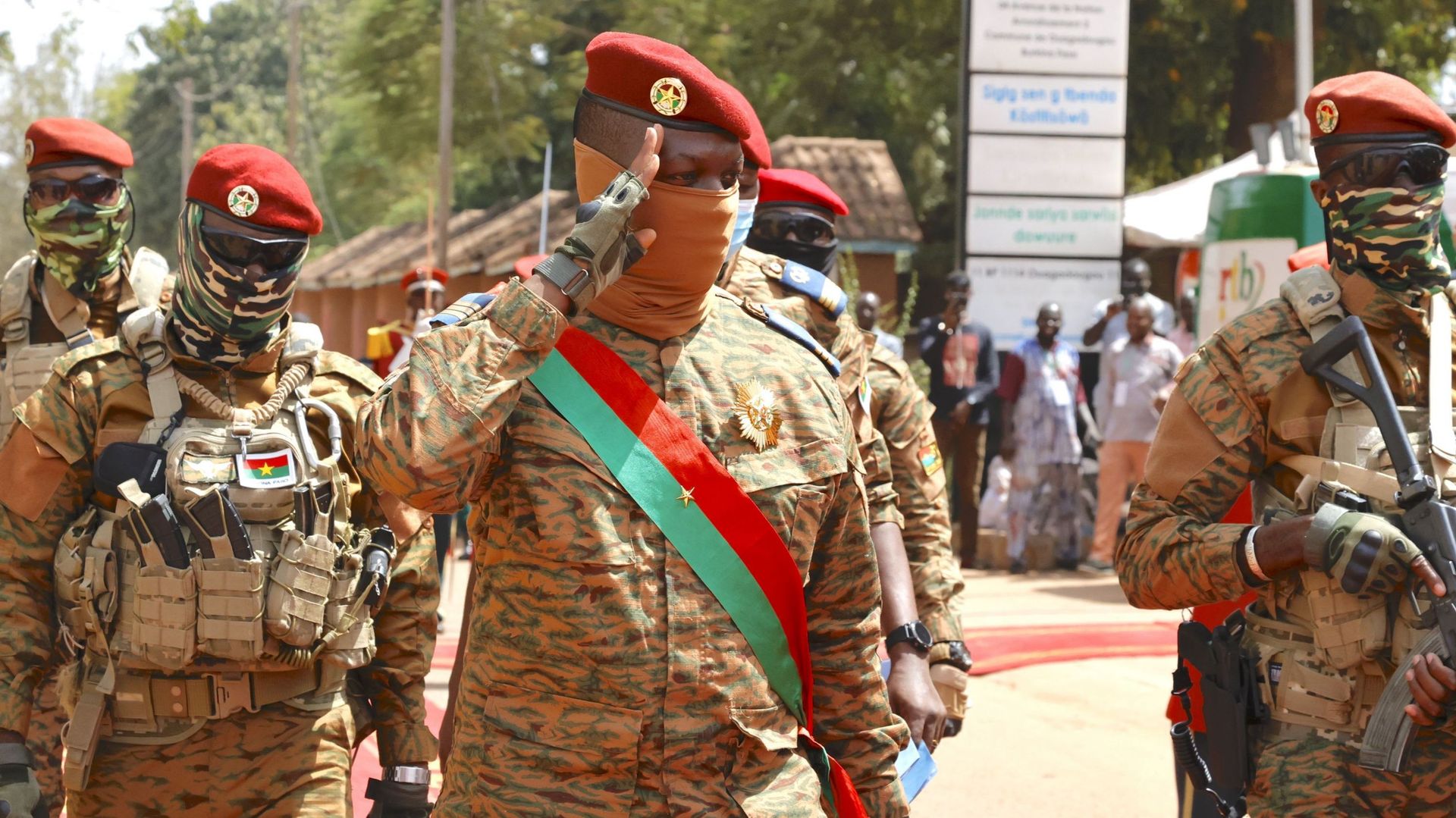 Le président de la transition, le capitaine Ibrahim Traoré