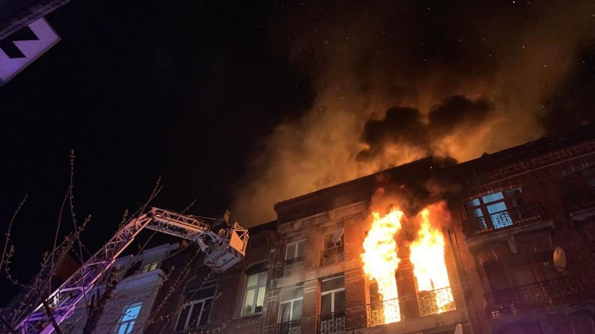Incendie à Anderlecht