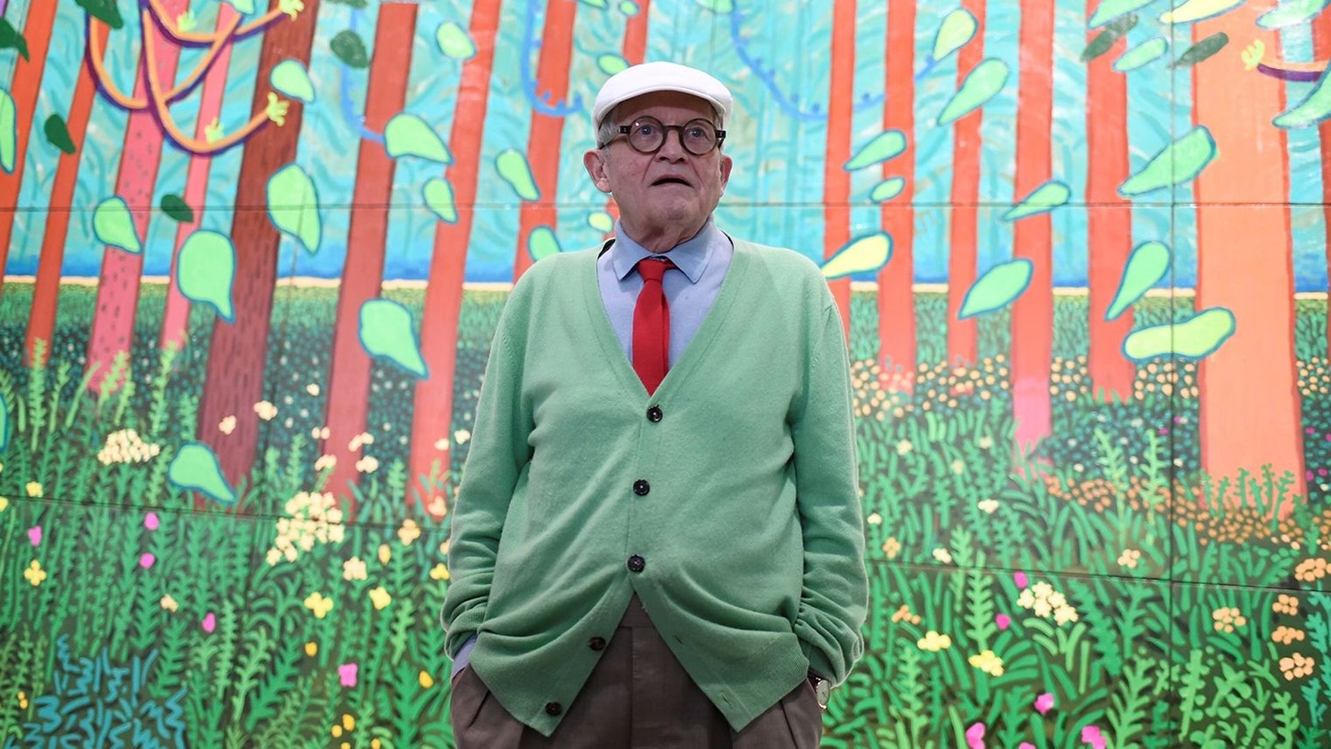 L'oeuvre de David Hockney sera exposée dans le Forum du Centre Pompidou dès mercredi et jusqu'au 23 octobre, date à laquelle se termine sa rétrospective