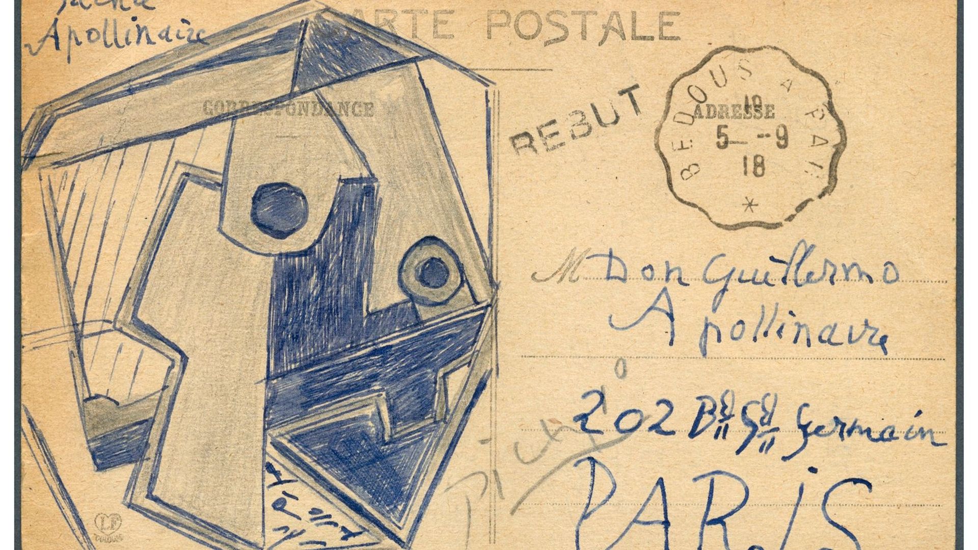 Une carte postale de Picasso vendue aux enchères pour 166.000 euros
