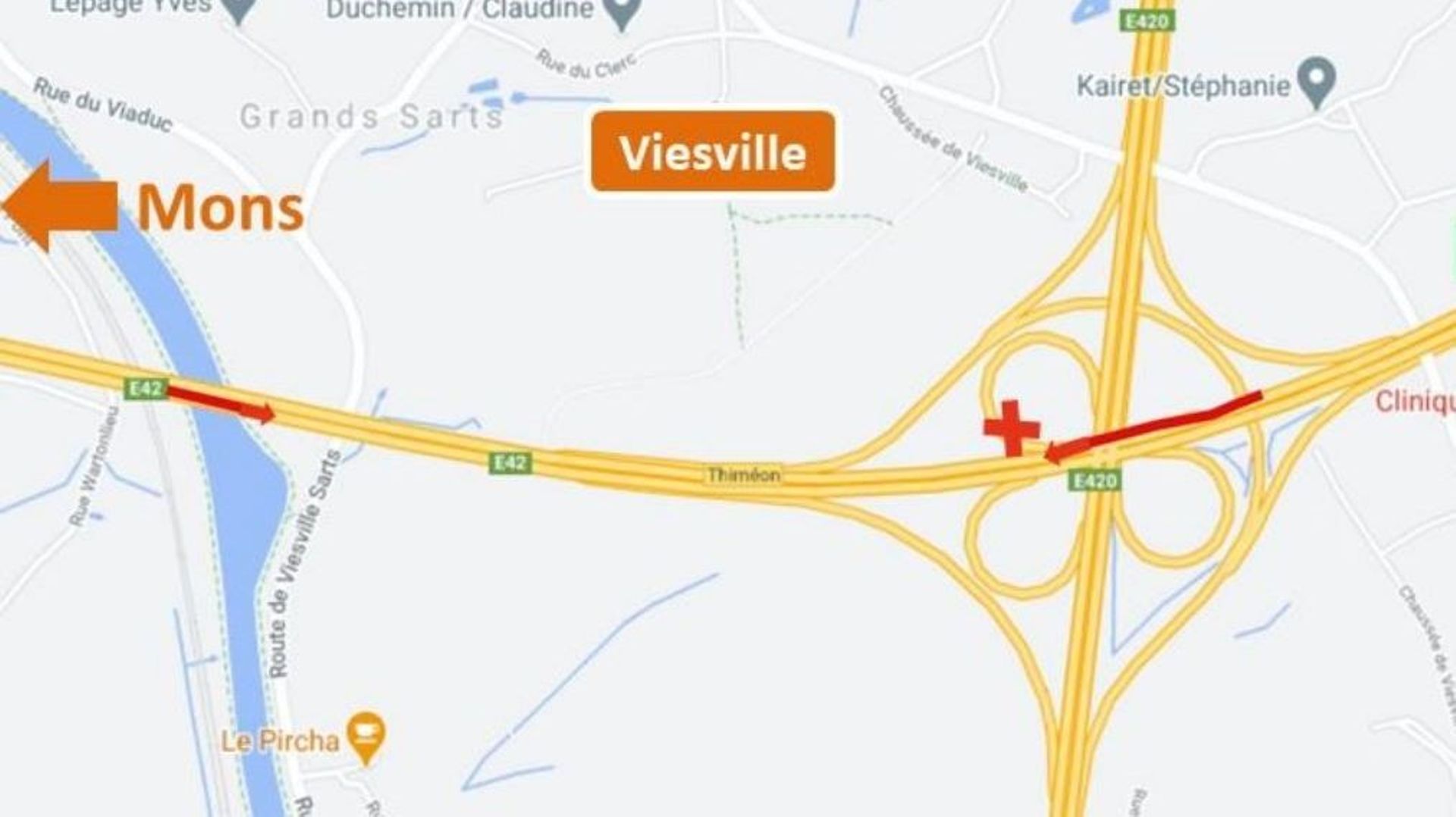 Des travaux prévus à Pâques au niveau du viaduc de Viesville et de l