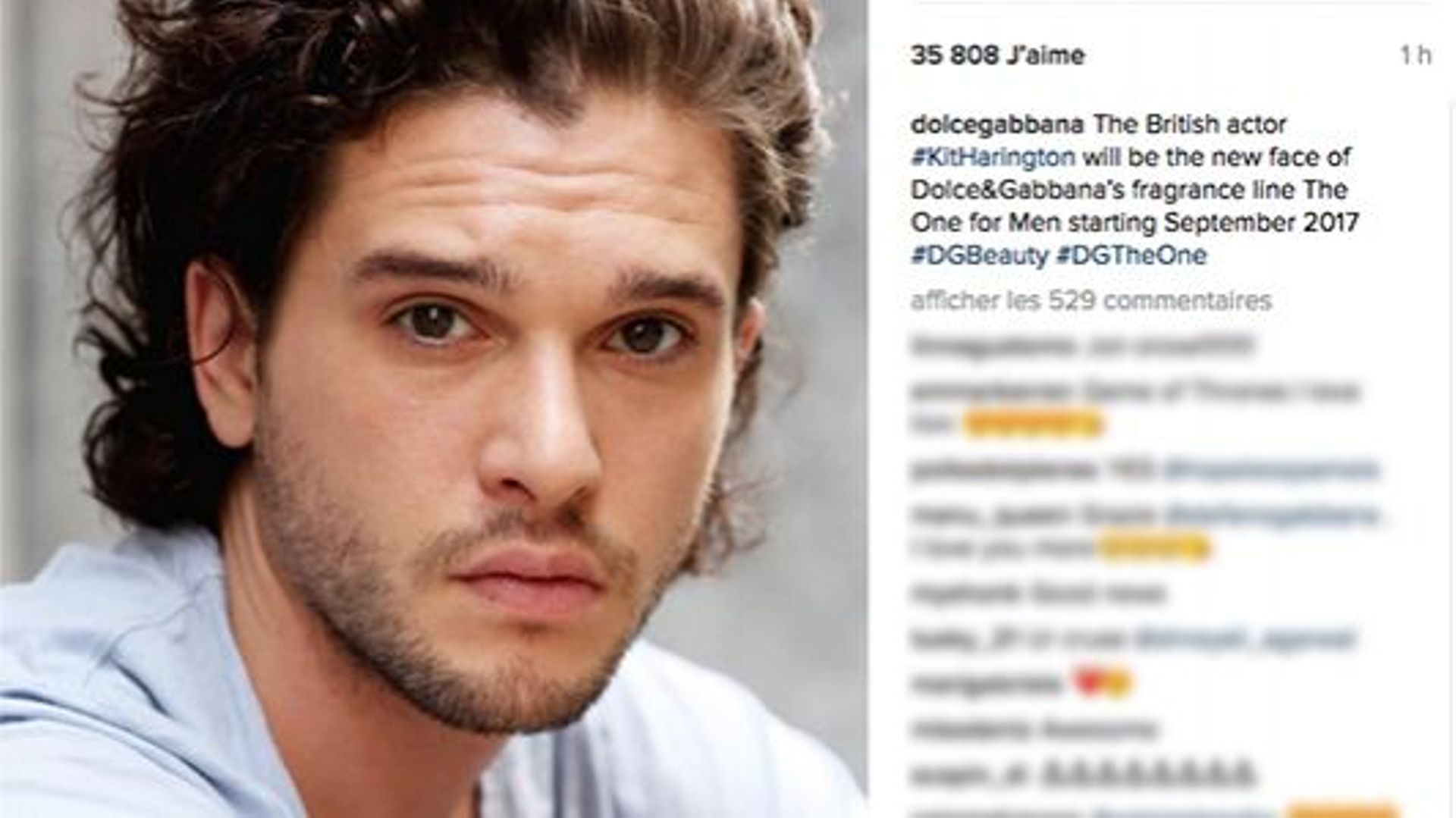 Dolce and gabbana online the one kit harington
