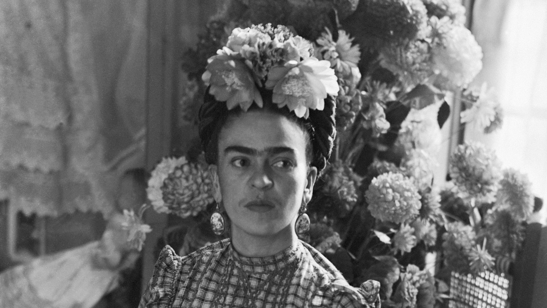 Portrait de l’artiste peintre mexicaine Frida Khalo, le 1er janvier 1944.