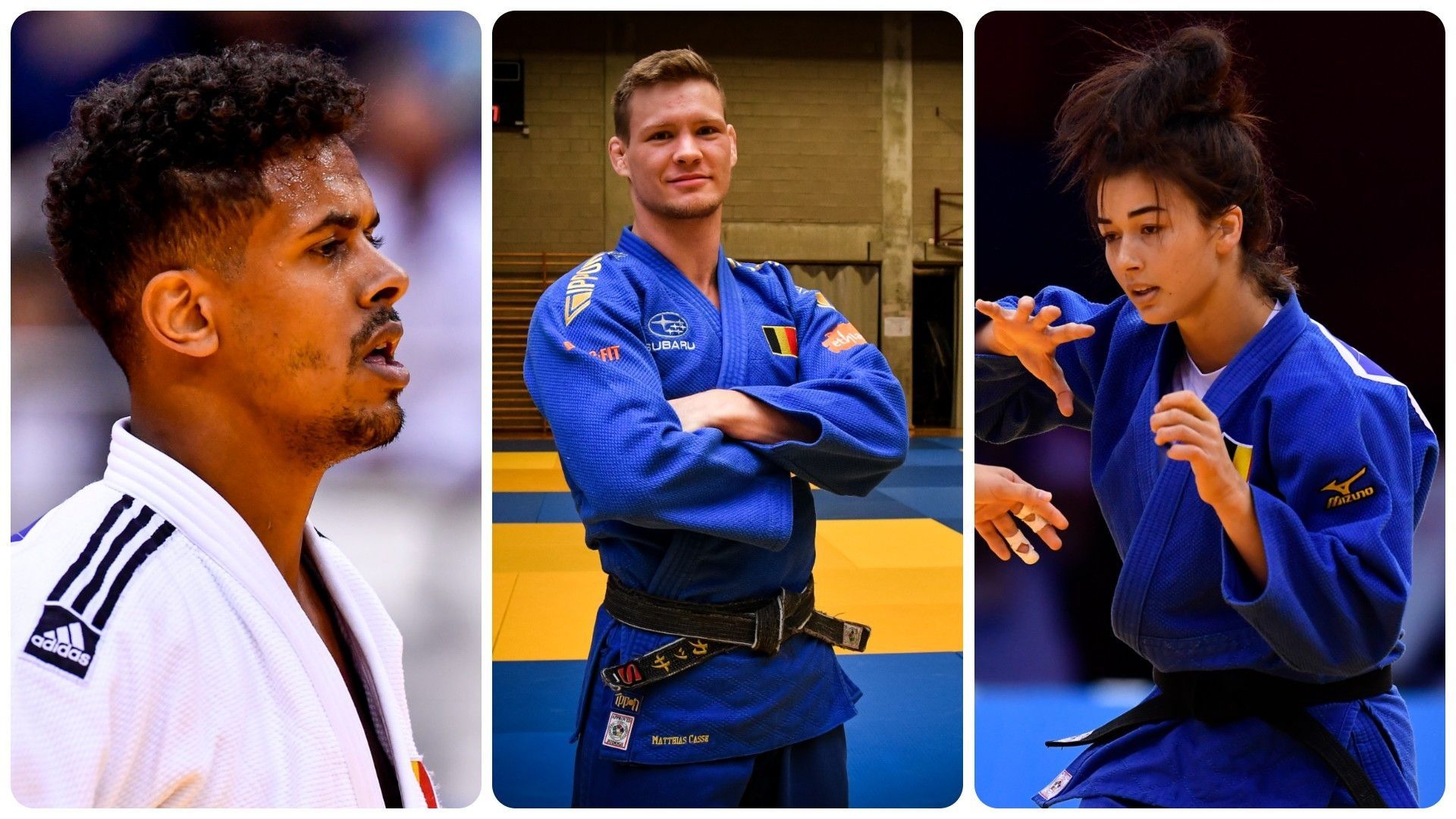 Le bronze pour Matthias Casse, Sami Chouchi et Gabriella Willems au pied du podium aux Masters de judo