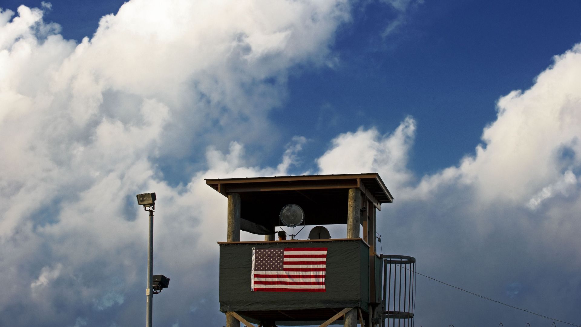 Le poste de garde de Camp Delta, au centre de détention de Guantanamo