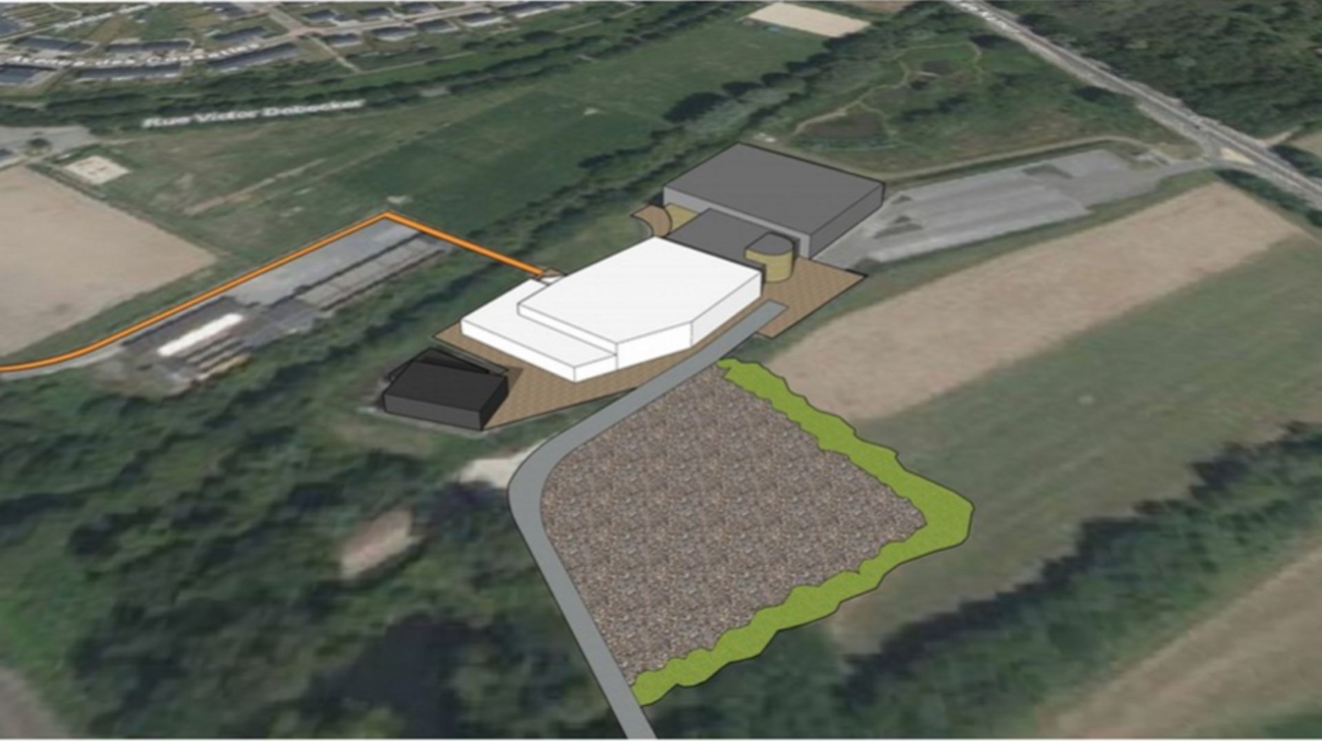 Le futur centre aquatique prendra place sur le site du centre sportif de l'Orneau 