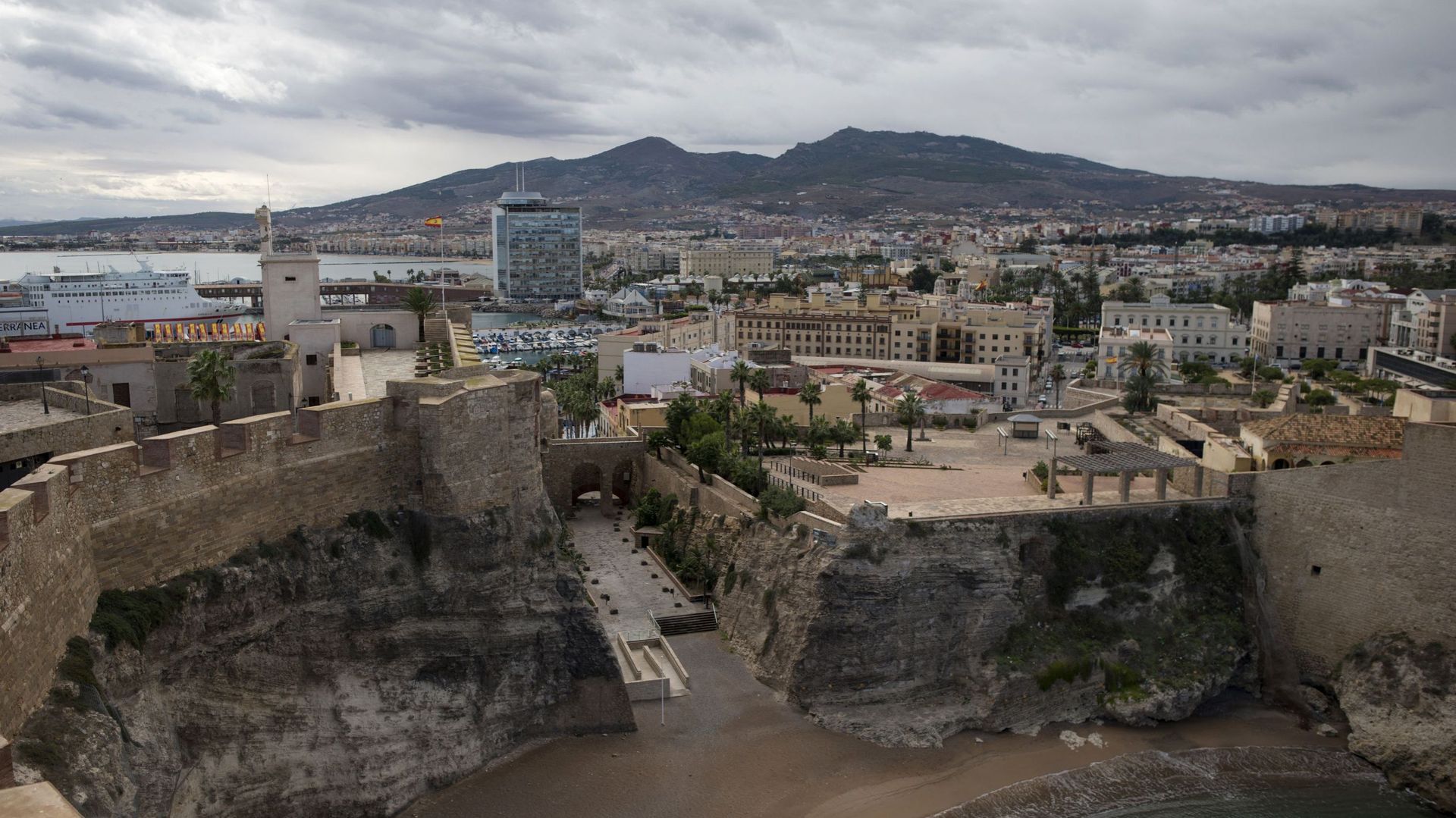 Vue de la vieille ville de Melilla, le 31 octobre 2018 (illustration) 