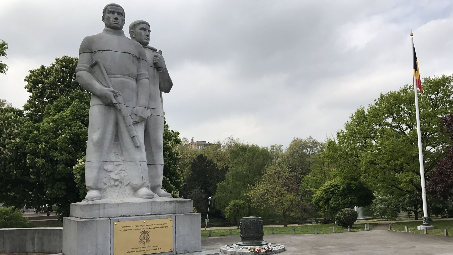 Le Monument national à la Résistance à Liège, un des lieux où la fin de la Deuxième Guerre mondiale sera commémorée ce 8 mai
