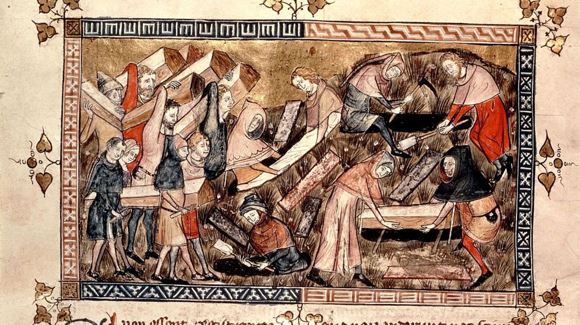 Annales de Gilles Le Muisit, la peste à Tournai, 1349.