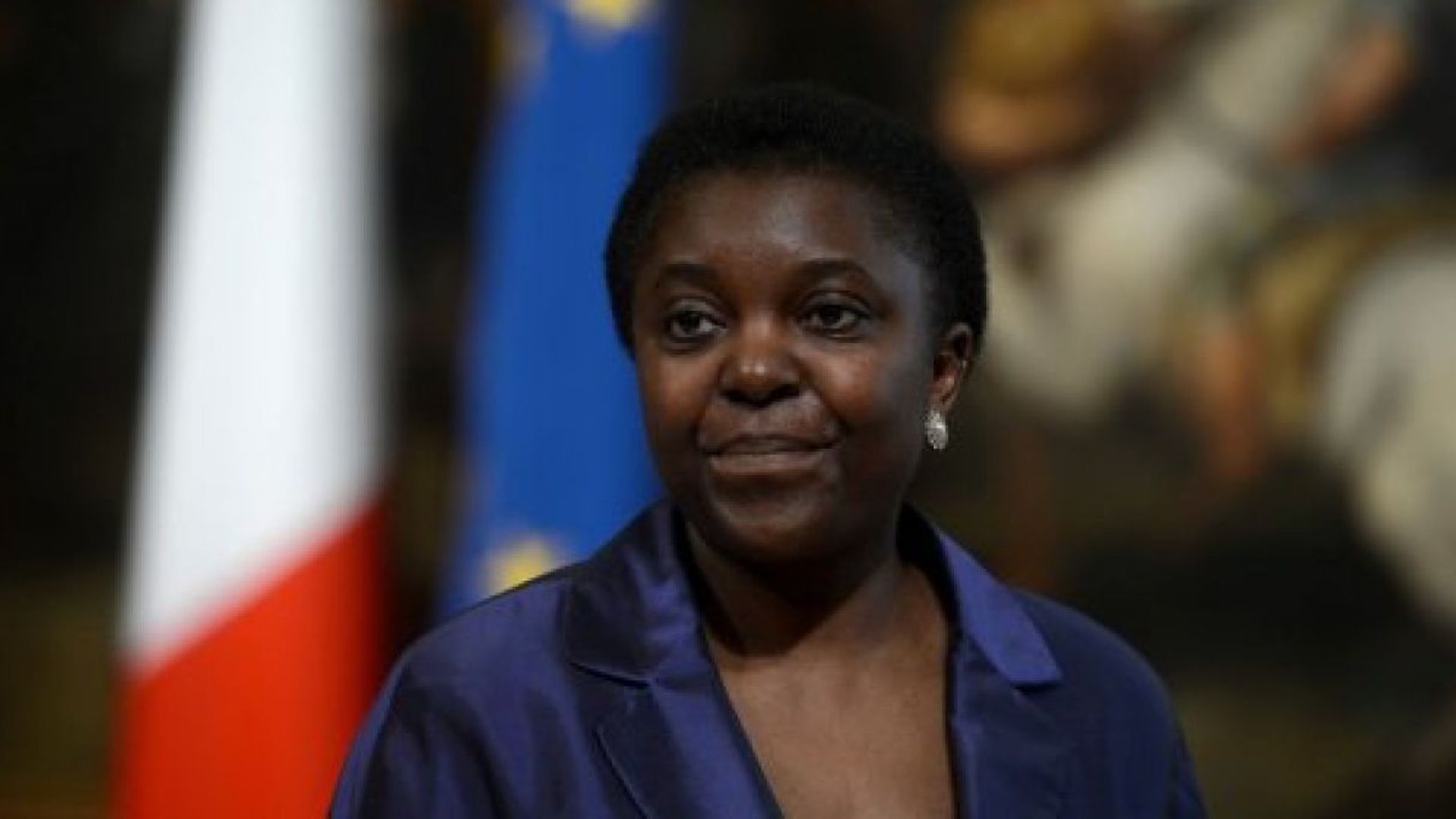 La ministre italienne de l'Intégration, Cécile Kyenge, le 28 avril 2013 à Rome