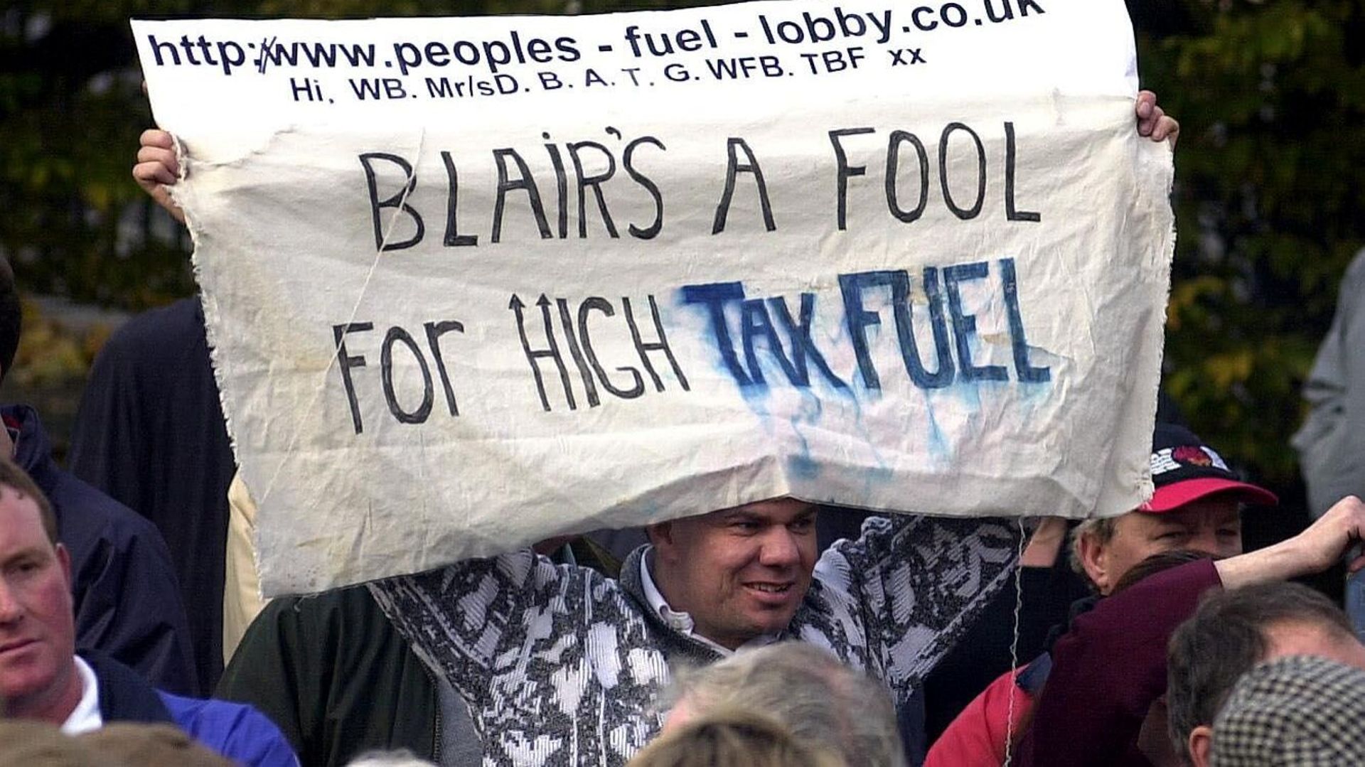 Manifestation à Londre le 14 novembre 2000