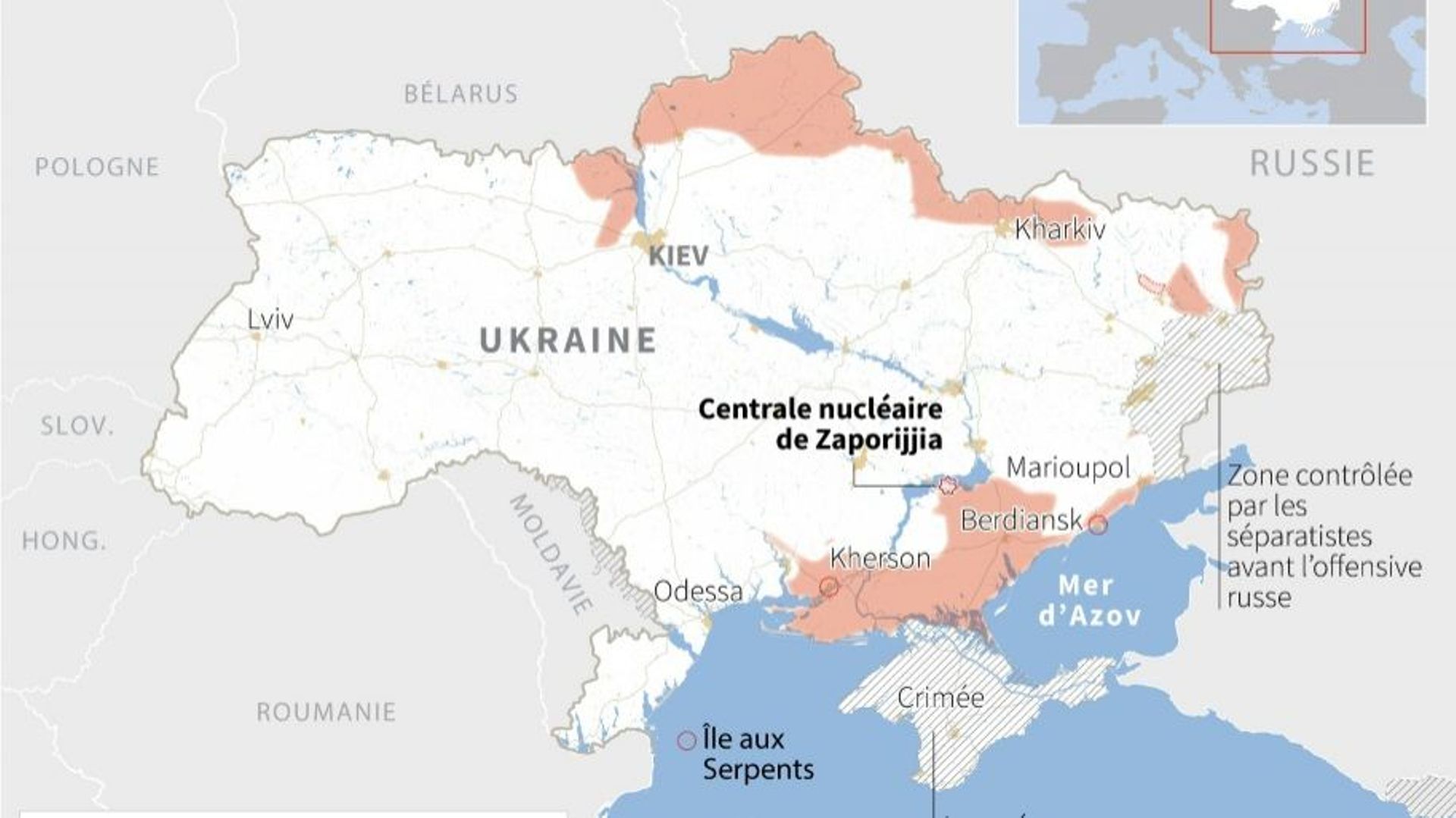 Frappes russes sur la plus grande centrale nucléaire d'Europe