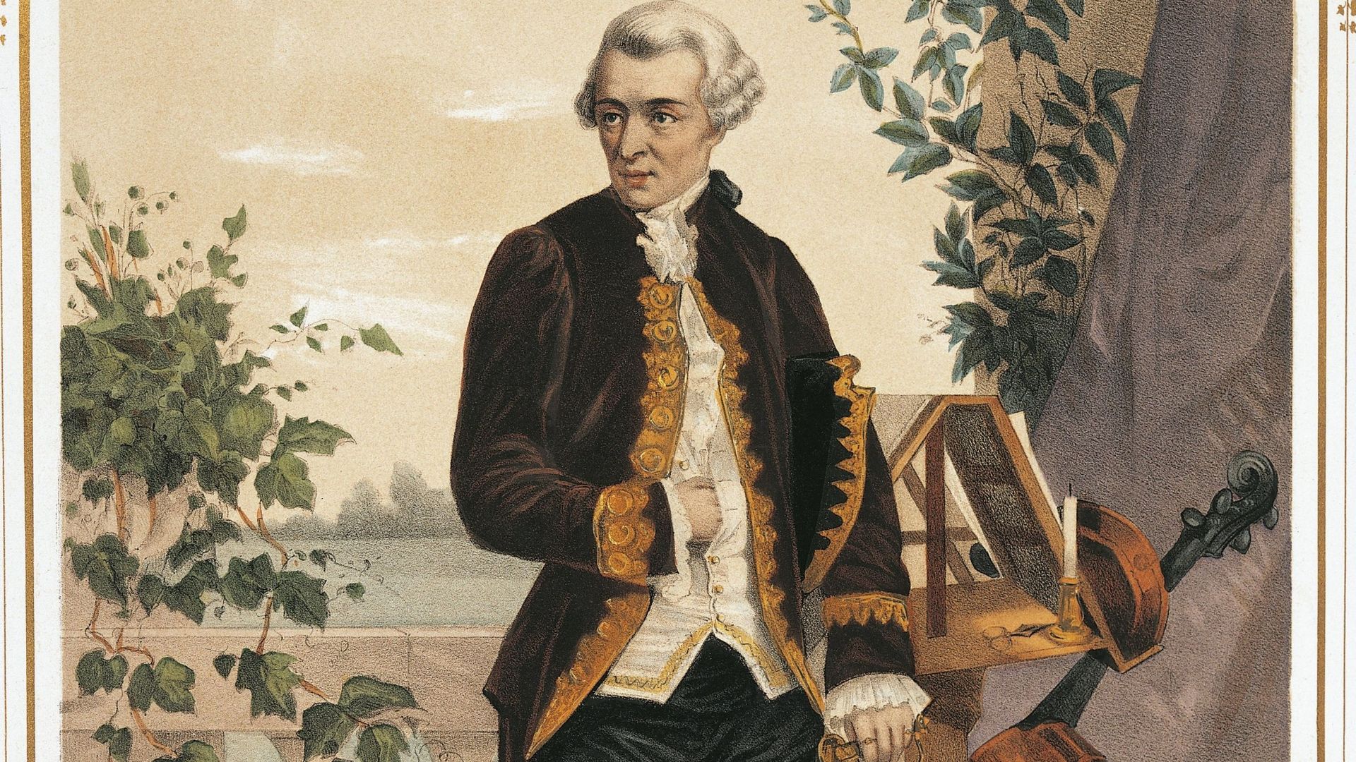 Austria, Vienna, Portrait of Franz Joseph Haydn, Color print