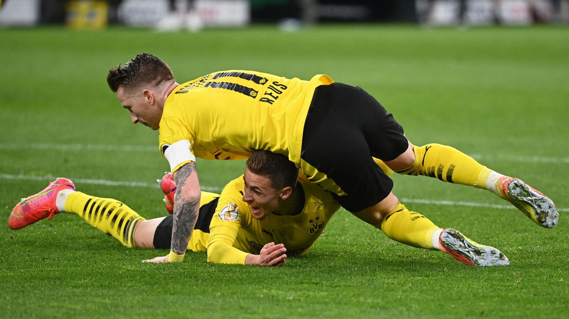 Thorgan Hazard marque en demi-finale de Coupe d'Allemagne