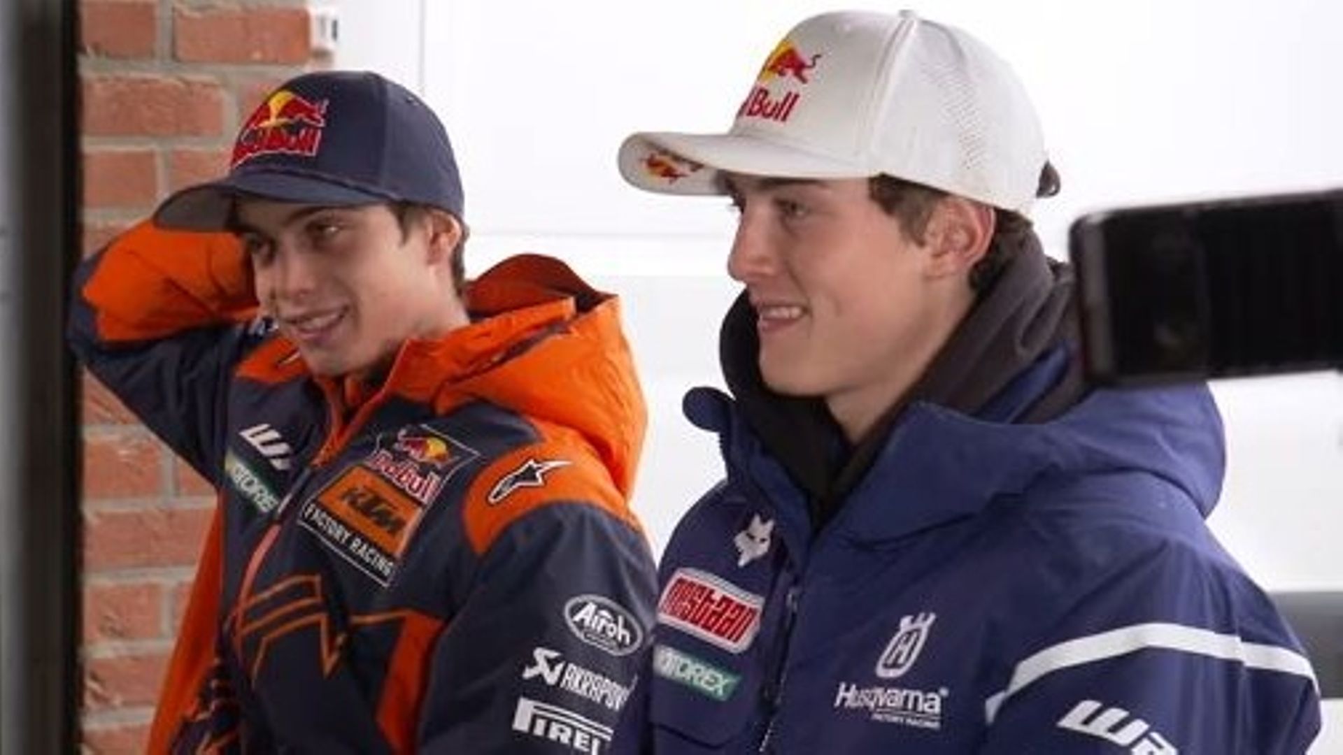 Sacha et Lucas Coenen, 16 ans, pilotes de motocross