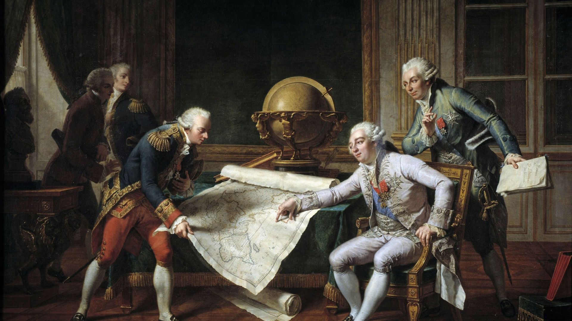 Louis XVI donnant ses instructions à la Pérouse, en 1785.