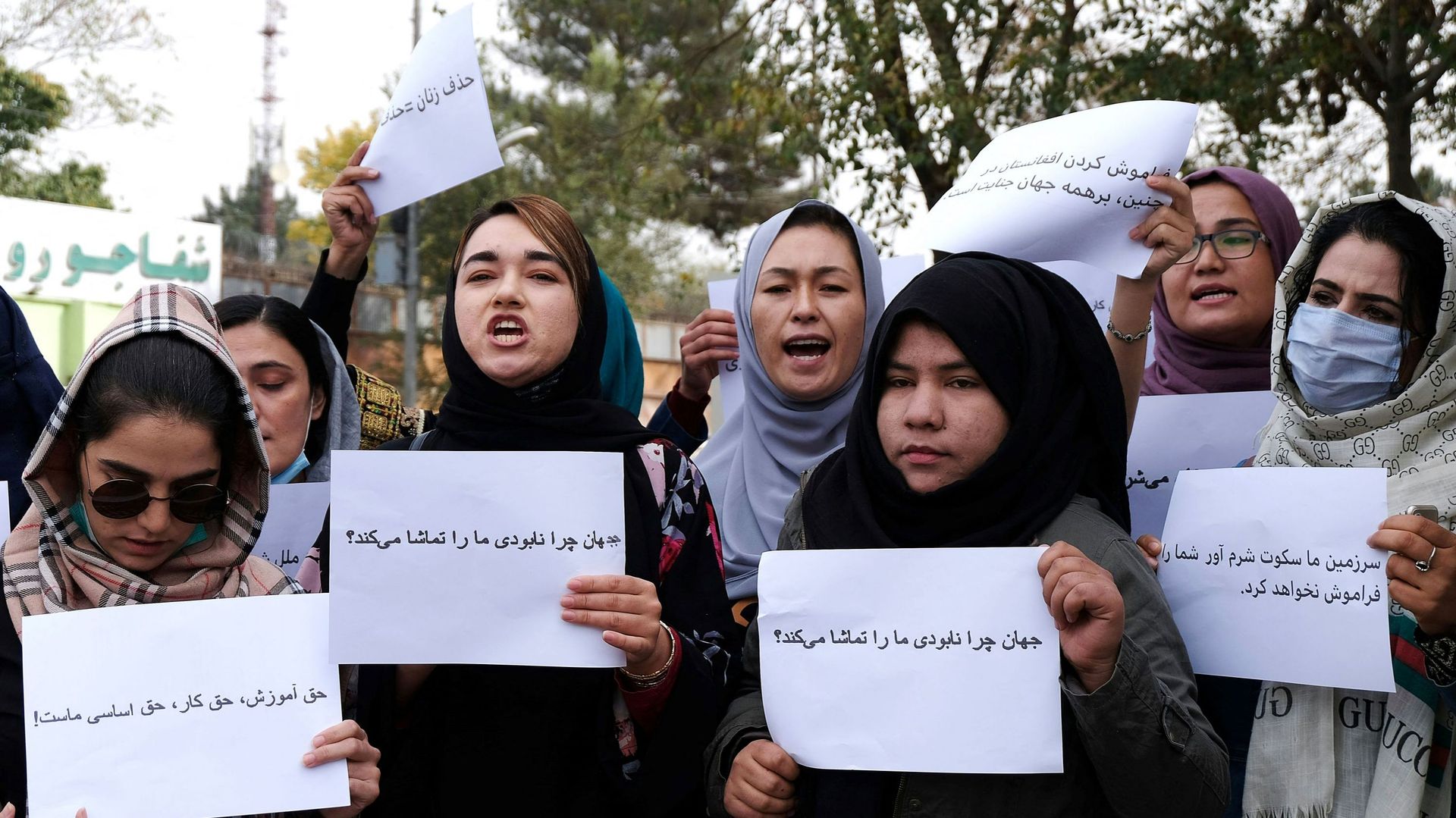 Manifestation de femmes à Kaboul