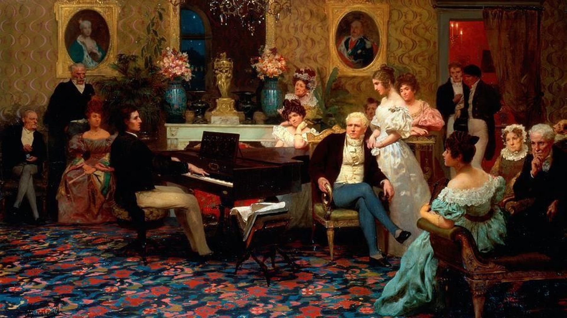 Concert chez les Radziwill en 1829 par Henryk Siemiradzki
