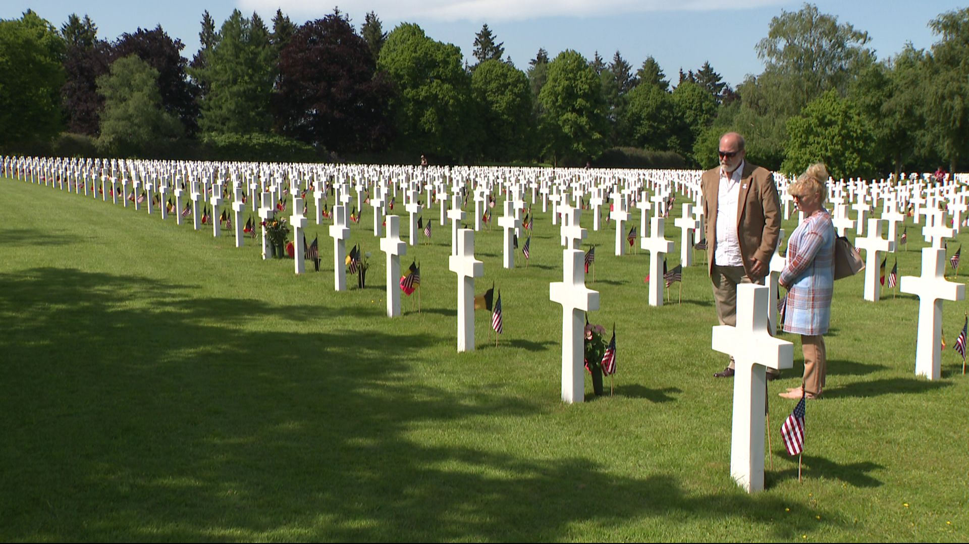 Les sentinelles font vivre la mémoire des militaires américains tombés pendant la seconde guerre mondiale.