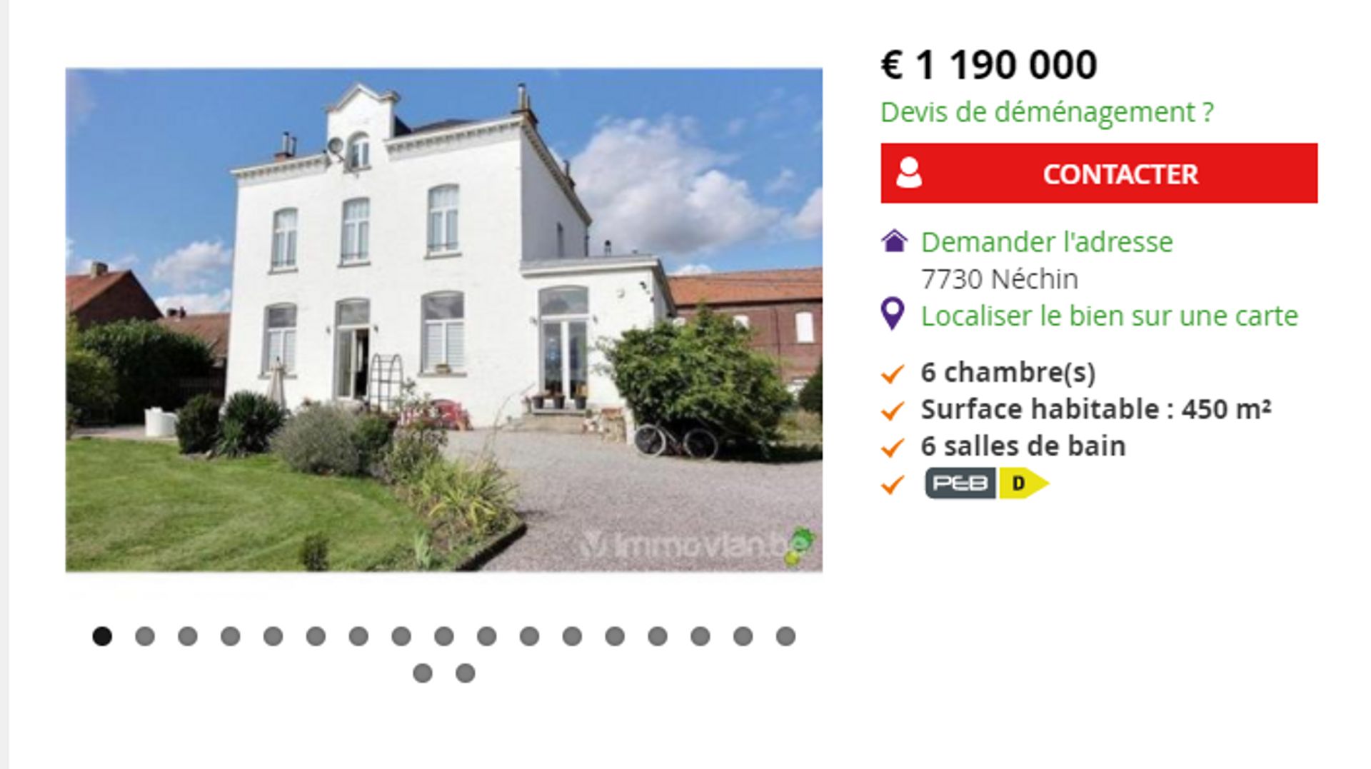 La villa de Gérard Depardieu à Néchin est à vendre (photos)