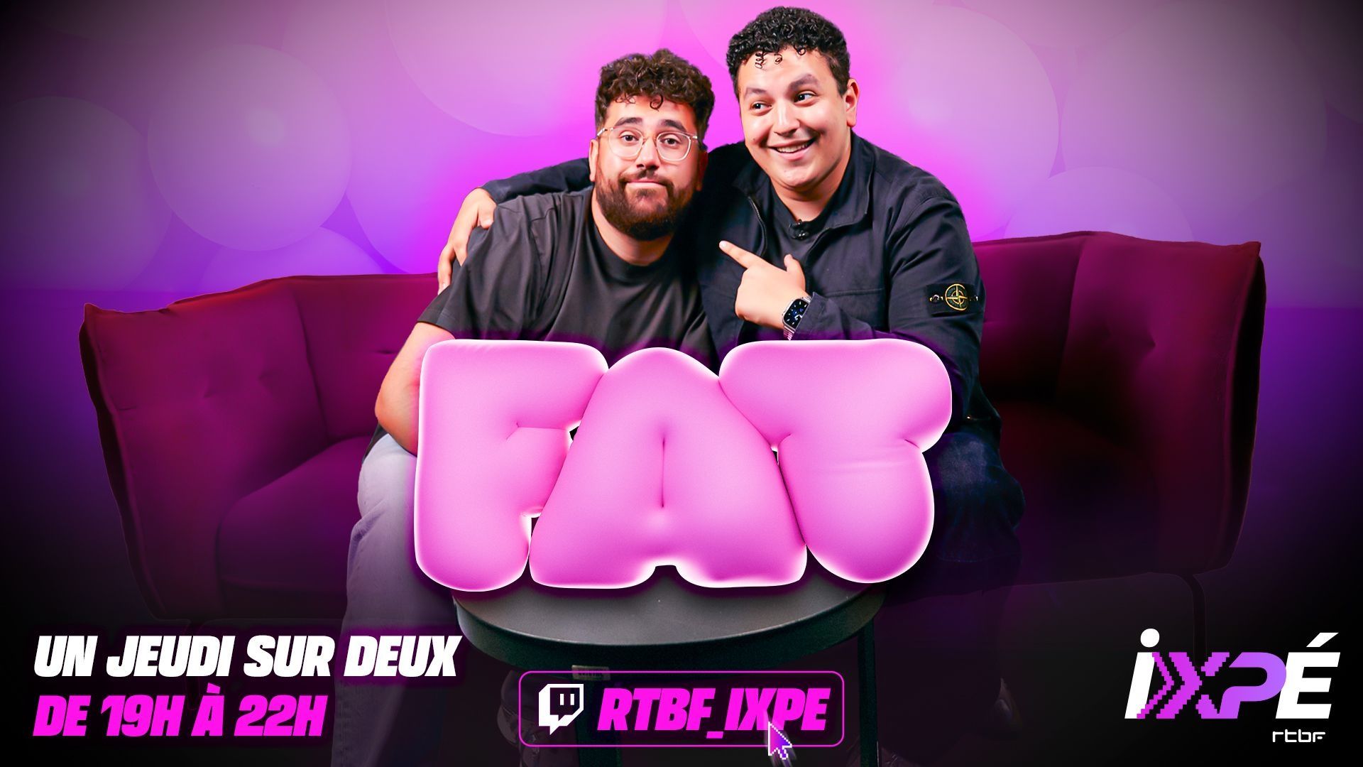 Suivez en direct la première de "FAT", la nouvelle émisssion qui envoie du lourd, sur RTBF Auvio et Twitch