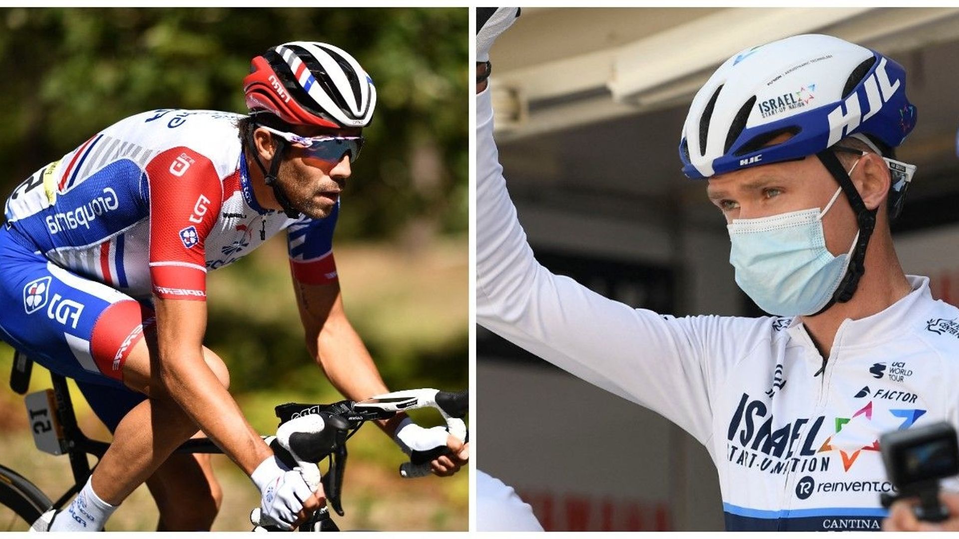 Thibaut Pinot et Chris Froome