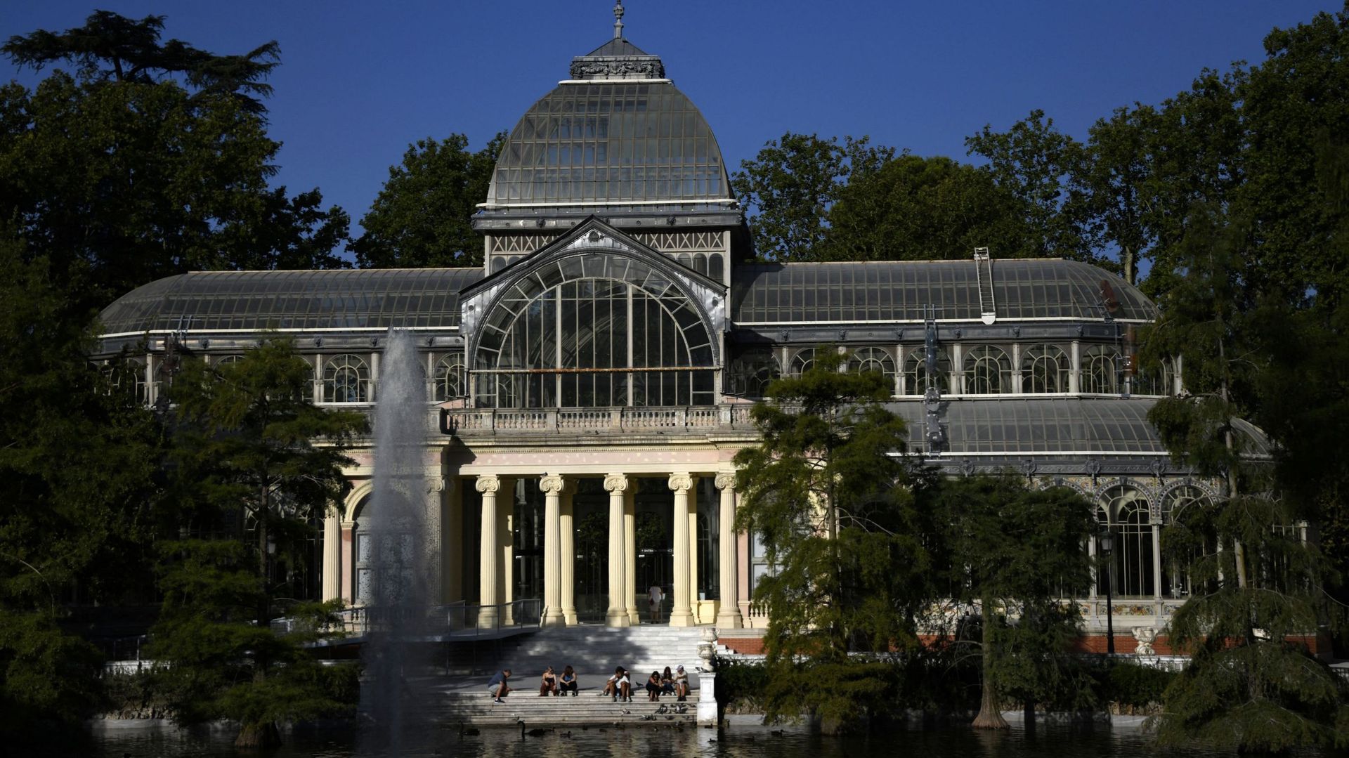 Cristal Palace dans le parc du Retiro, à Madrid