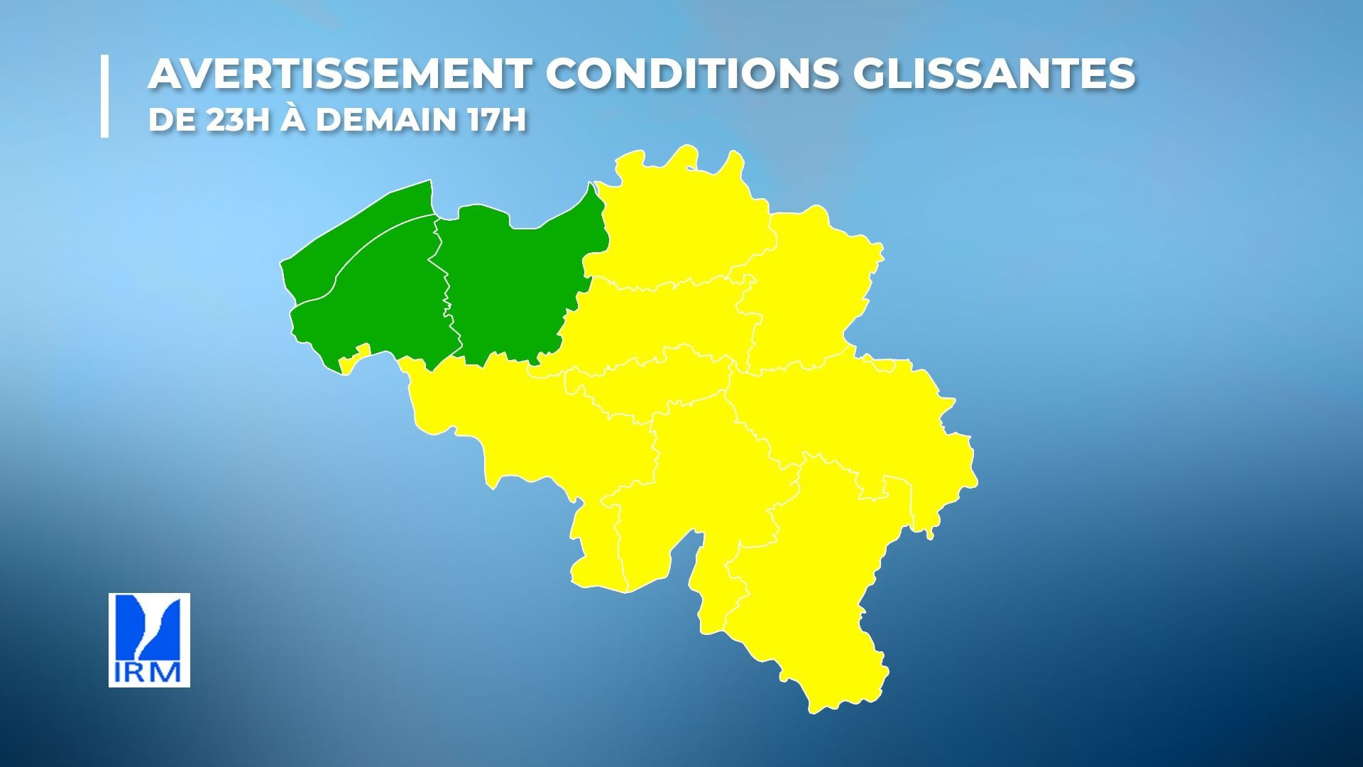 Avertissement conditions glissantes