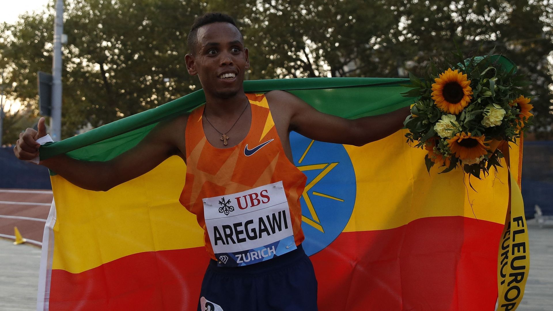 L’Ethiopien Berihu Aregawi à Zurich en septembre 2021.