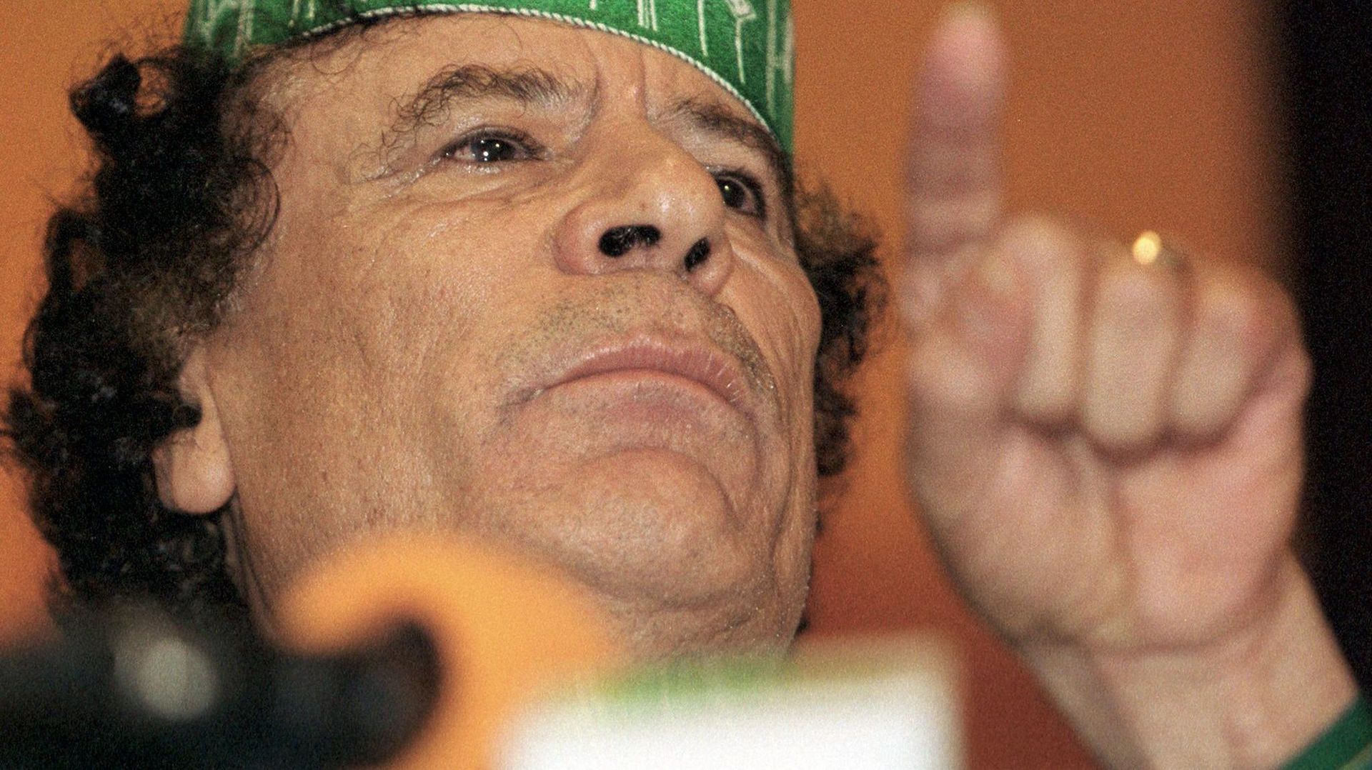 Mouammar Kadhafi.