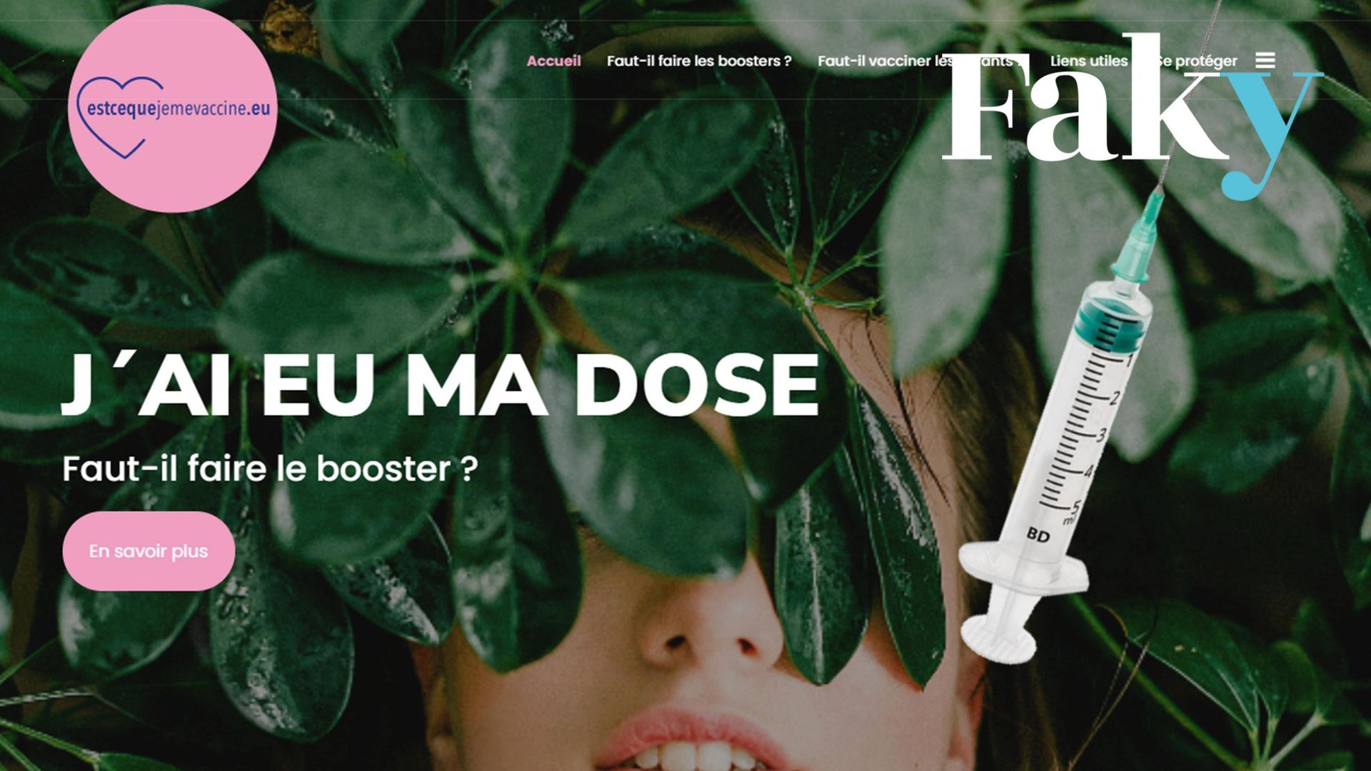 "Estcequejemevaccine.eu" : un site imitant la plateforme officielle wallonne et qui diffuse de la désinformation.