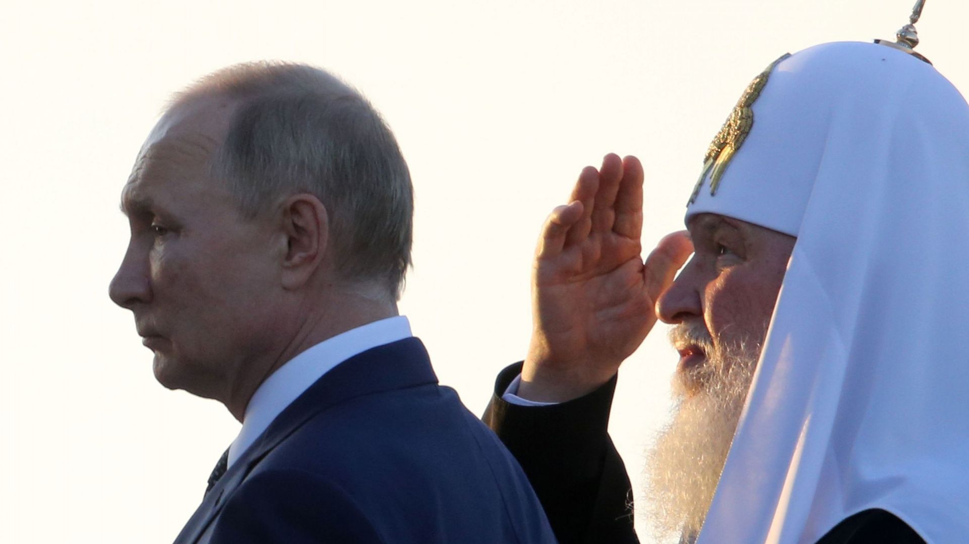 Vladimir Poutine et le patriarche orthodoxe russe Kirill, le 11 septembre 2021.