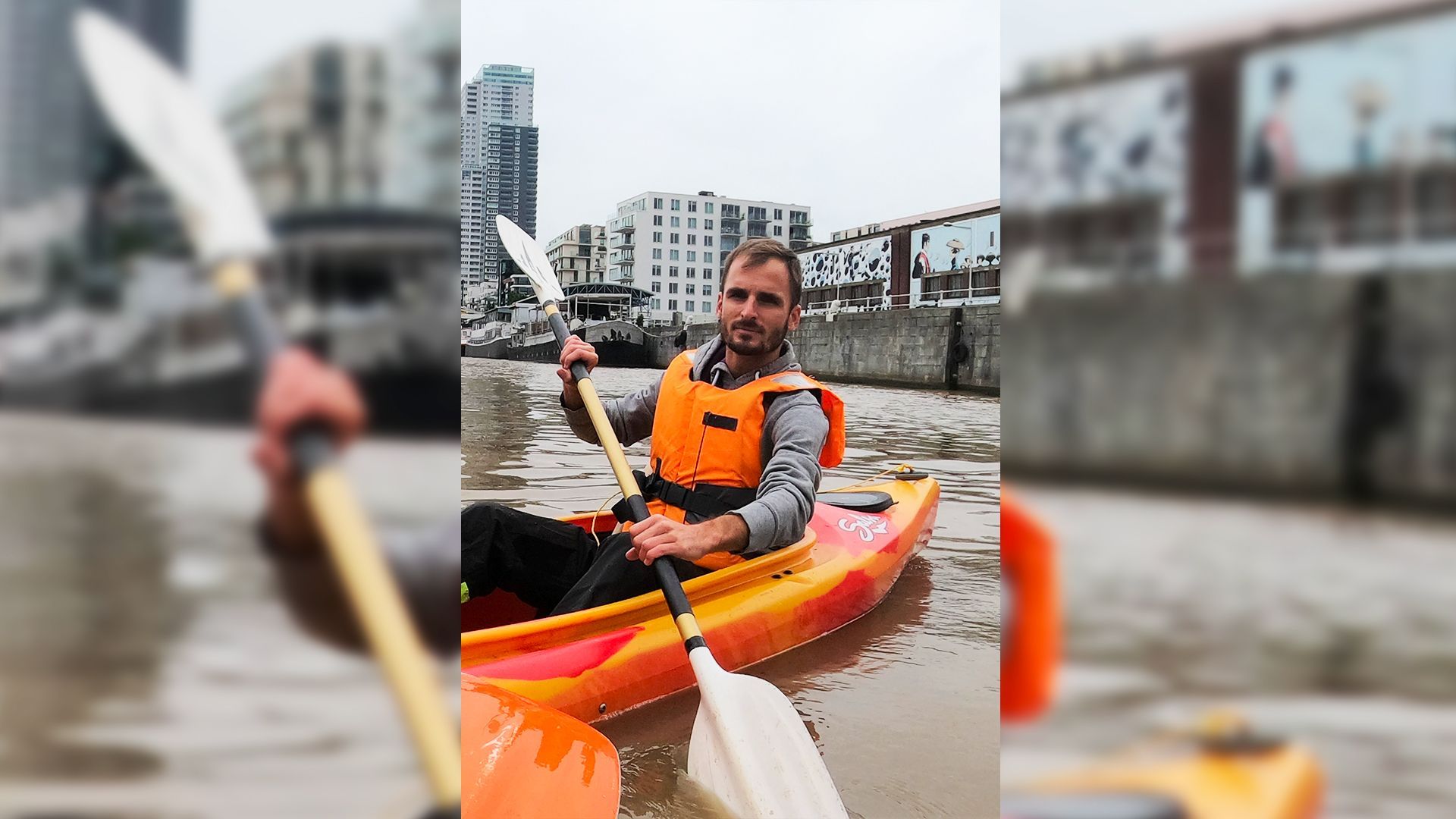Pieter Elsen, en kayak pour un canal plus propre