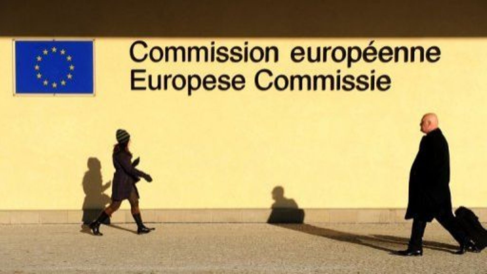 Façade de l'immeuble de la Commission européenne, le 6 février 2012