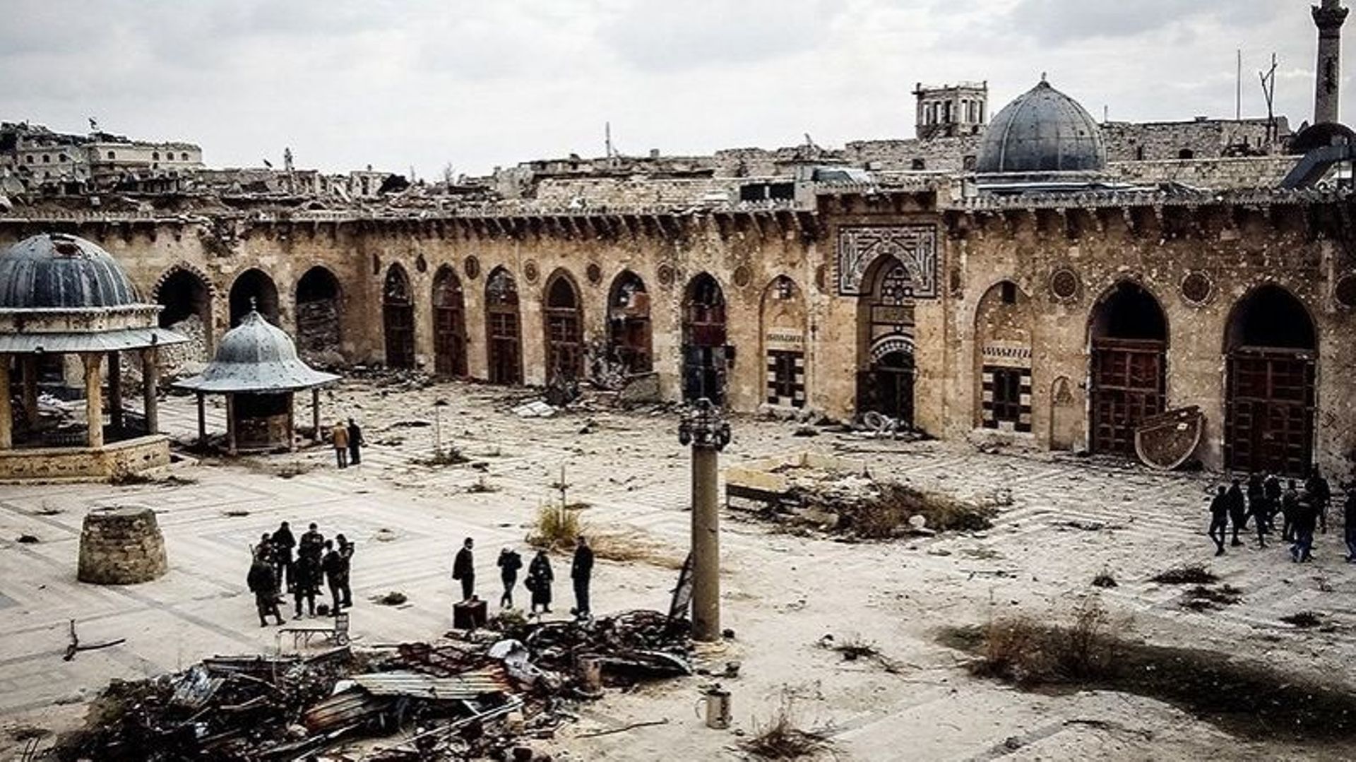 Grande mosquée d'Alep, image d'archive