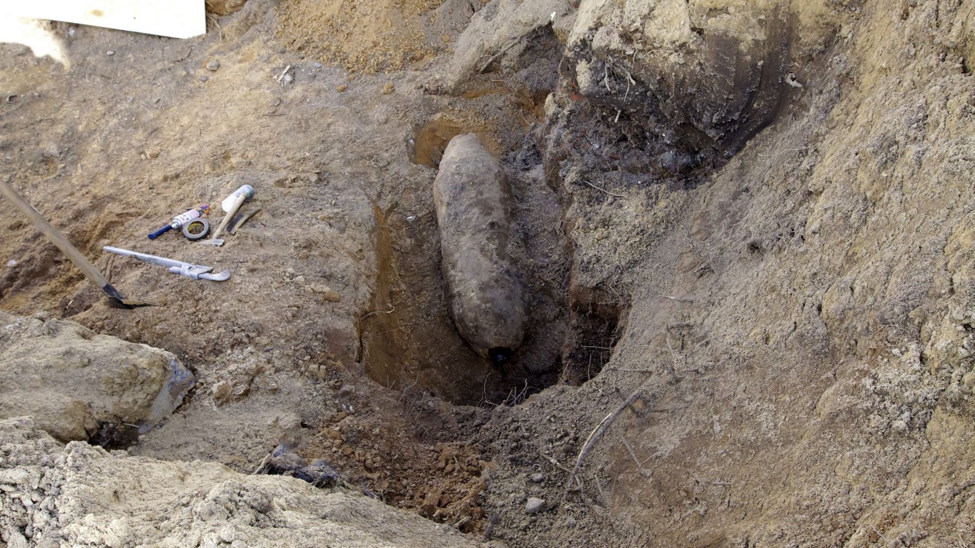 Une bombe découverte à Diest, dans le Brabant flamand, en 2010 (illustration).