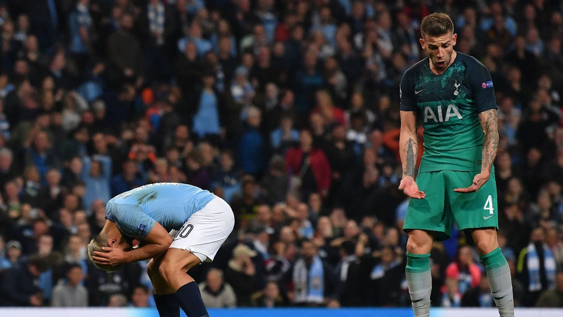 Sergio Aguero et Toby Alderweireld