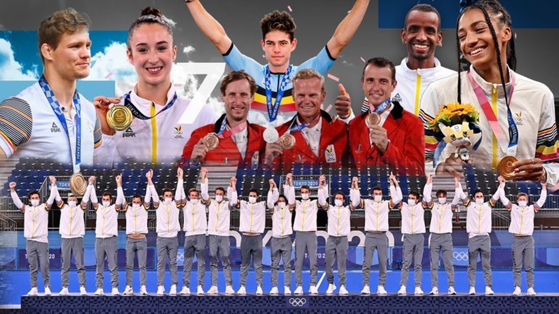 7 médailles reviennent à la Belgique aux JO de Tokyo.