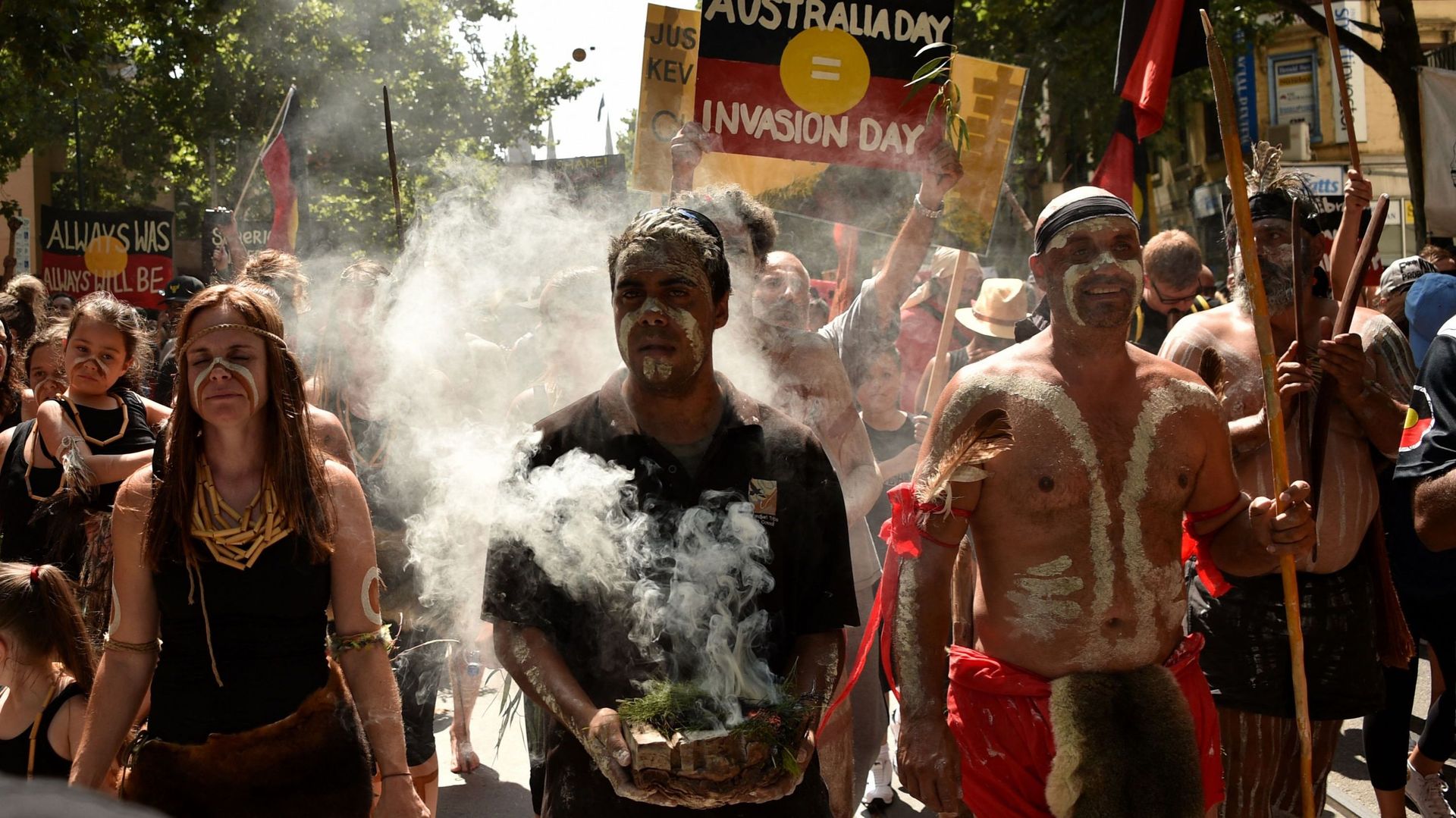 Manifestation à Melbourne en 2018.